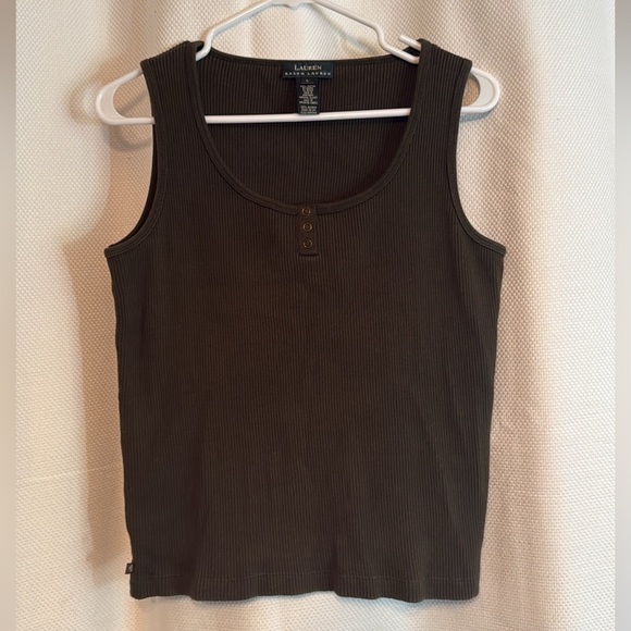 Lauren Ralph Lauren Tops - Women's Lauren Ralph Lauren Olive Tank Top